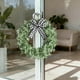 thumbnail image 1 of Spring Bow Artificial Leaf Eucalyptuss Plant Wreath Home Front Door Wall Window Decoration, 1 of 7