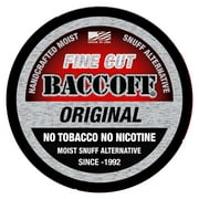 BaccOff, Original Fine Cut, Premium Tobacco Free, Nicotine Free Snuff Alternative (5 Cans)