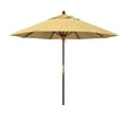 thumbnail image 4 of California Umbrella 9' Grove Series Patio Umbrella With Wood Pole Hardwood Ribs  Push Lift With Sunbrella 1A Wheat Fabric, 4 of 11