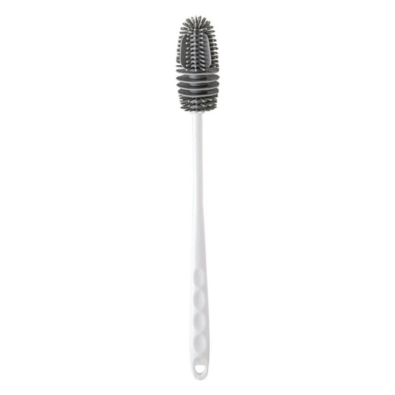 Cleaning Brush for Kitchen Use Flexible 360° Silicone Bottle Scrubber with Long Handle, Scratch-Free Dishwasher Safe Ideal for Small Narrow Necked Containers