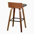 thumbnail image 6 of LumiSource Grey Maya 30" Fixed-Height Barstool - Set of 2, 6 of 6