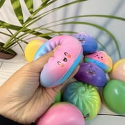 Dumpling Squishies Mystery Box, Colorful Glitter Steamed Bun Stress Ball, Soft Sensory Fidget Toy with Steamer for Kids & Adults, Stocking Stuffer
