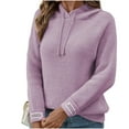 thumbnail image 3 of YueHuiYing Trends Womens Loose And Versatile Athletic Fuzzy Hoodies Pullover for Women Oversized Hoodie, 3 of 6
