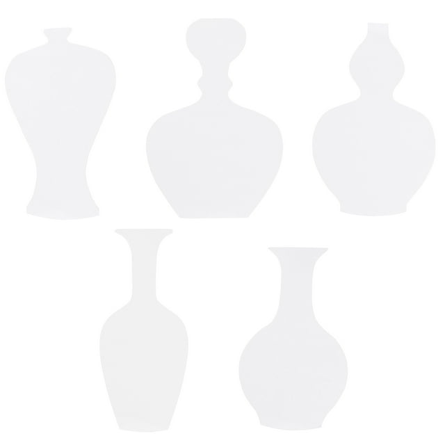 Miangastore Paper Vase Stencils 15Pack 8.7x5.9x0.08In for Creative Design White