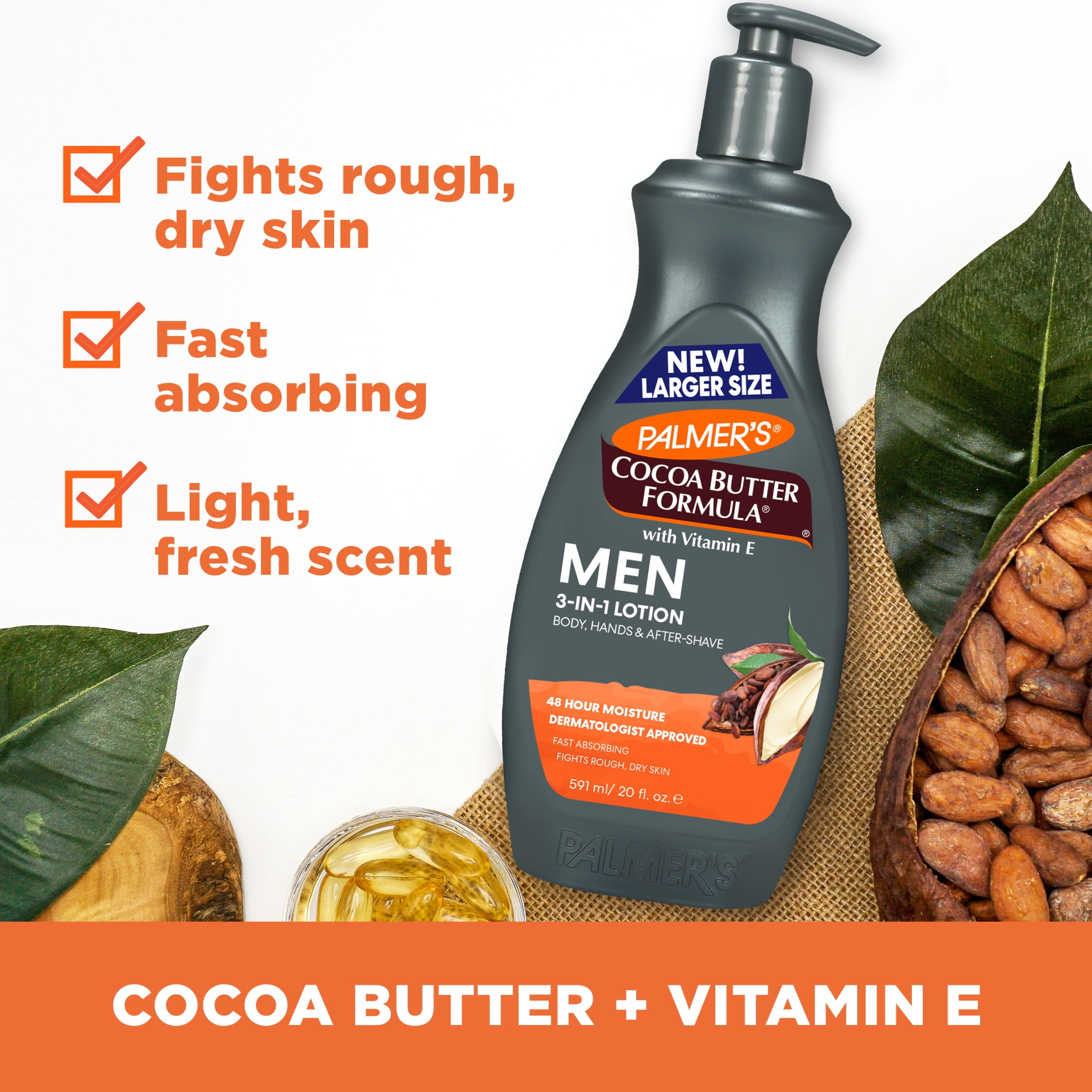 Palmer's Cocoa Butter Formula MEN Body & Face Lotion (8.5 oz.) -  NaturallyCurly
