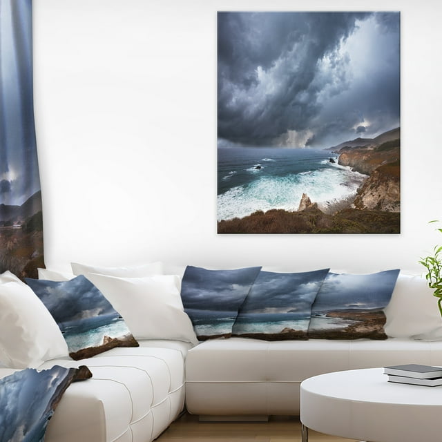 Nuages et Vagues Bleus Lourds