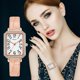 thumbnail image 1 of Sfonq Summer Clearance Mothers Day Gift for Grilfriend Womens Watches ,Rhinestone Bezel Ladies Watch Compact Small Square Watch Ladies Watch,Pink Buy 2 Save 10%, 1 of 2