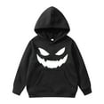 thumbnail image 1 of Chandail à Capuche Imprimé Halloween pour Garçons, Chandail en Molleton Doux avec Motif Graphique, Tenue Décontractée Confortable, 1 of 3
