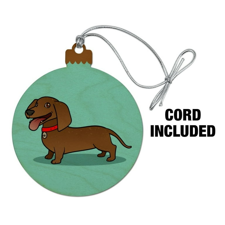 Wiener dog 2024 christmas ornament