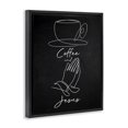 thumbnail image 3 of Stupell Industries Coffee & Jesus Prayer Food & Beverage Painting Black Floater Framed Canvas Art Print Wall Art, 17 x 21, 3 of 9