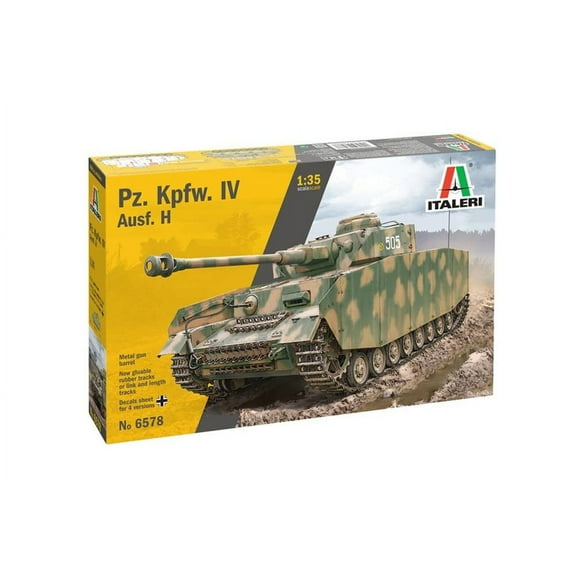 Italeri 6578 Pz.Kpfw.IV Ausf H 1:35 Plastic Model Tank Kit