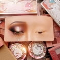 thumbnail image 2 of Board Face Eyes Makeup Practice Board 3D  Face Skin Board Practice Model for Eyeshadow  Eyebrow Lash Mapping, 2 of 6