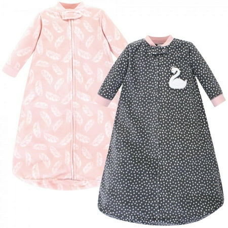 UPC: 0660168591576 | Hudson Baby Infant Girl Long-Sleeve Fleece Sleeping Bag  Swan  0-9 Months