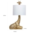 thumbnail image 5 of 25 Inch Table Lamp, Jungle African Giraffe Statuette Gold Metal Base, 5 of 5