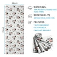 thumbnail image 2 of White Cow Dot Pattern Hot Yoga Mat Towel Non Slip for Hot Yoga - Quick-Drying Yoga Mat Cover with 4 Corner Pockets with Travel Bag - Hot Yoga Towel Non Slip Grip Moisture Wicking Sweat 70"x26", 2 of 6