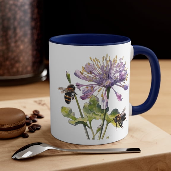 Wildflower Ceramic Coffee Mug 11oz Spring Beauty Dishwasher Safe