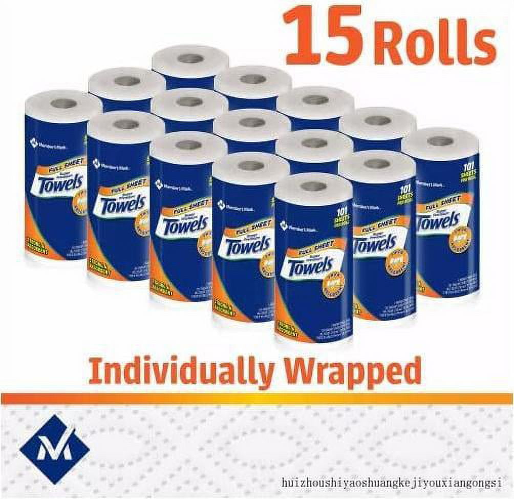 Member S Mark Premium Full Sheet 2-Ply Paper Towels, Huge Rolls