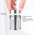thumbnail image 3 of Coladores de té para té suelto, infusores de acero inoxidable con forma de bola, malla microperforada, té de hojas sueltas, hierbas, especias y condimentos, 3 of 8