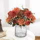 thumbnail image 2 of Peonías bordadas Flores artificiales - Set de 6 ramos para jardineras colgantes, decoración interior/exterior, hortensias de plástico y arreglo de rosas, 2 of 5
