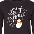 thumbnail image 4 of Inktastic Let It Snow Long Sleeve Youth T-Shirt, 4 of 5
