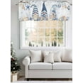 thumbnail image 5 of Ocean Gnome Blue Valances for Windows, Rod Pocket Kitchen Valance Curtains - Soft & Washable Small Window Treatment for Living Room,&nbsp;Bathroom, Summer Starfish Shell, 54x18inch, 5 of 9