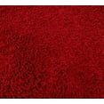 thumbnail image 2 of DaDa Bedding Burgundy Red Shaggy Soft Chenille Noodle Carpet Rug Bath Mat, 2 of 5