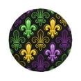 thumbnail image 2 of Gaeub Mardi Gras1 14-17in Tire Cover, Spare Tire Cover, for Camper Caravan, Trailer, Car, Truck, SUV, Jeep - 15 inch, 2 of 9