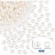 thumbnail image 3 of 300 cuentas de perlas europeas de plástico, color blanco cremoso, con agujero grande, de imitación de plástico, redondas, sueltas, con espaciador., 3 of 9