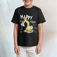 thumbnail image 2 of NIEWTR Boys Slim-fit Breathable T-Shirts Short Sleeve Crewneck Casual Tees Summer Tops for Kids(Black,2-3 Years), 2 of 4