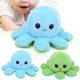 thumbnail image 5 of Juguetes de animales de peluche, mueco de peluche de pulpo, de doble cara para nios, Navidad, Día de San Valentín, adultos ANGGREK AG2018, 5 of 8