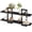 Black-2, variant on Wall Mounted Floating Shelves Black 2 Count 2-Tier Storage for Living Room Bedroom Bathroom Kitchen