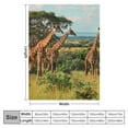 thumbnail image 4 of BCIIG Giraffes Trees Field Warm Lightweight Blanket Soft Fleece Blankets Throw Blanket All Seasons 40x50in, 4 of 6
