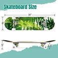 thumbnail image 2 of 31'' Complete Skateboard 7 Layer Canadian Maple Double Kick Deck Skateboards tropical palm leaves colorful Skate Board for Beginner Adult Gifts, 2 of 5