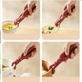 thumbnail image 5 of Hot Plate Gripper Tongs, Hot Plate Grippers, Pot Lifter Clip for Camping Cookware, Heat Resistant Silicone Tong Non-Slip Anti-Scald Bowl Clip for Moving Hot Plate or Bowls, 5 of 7