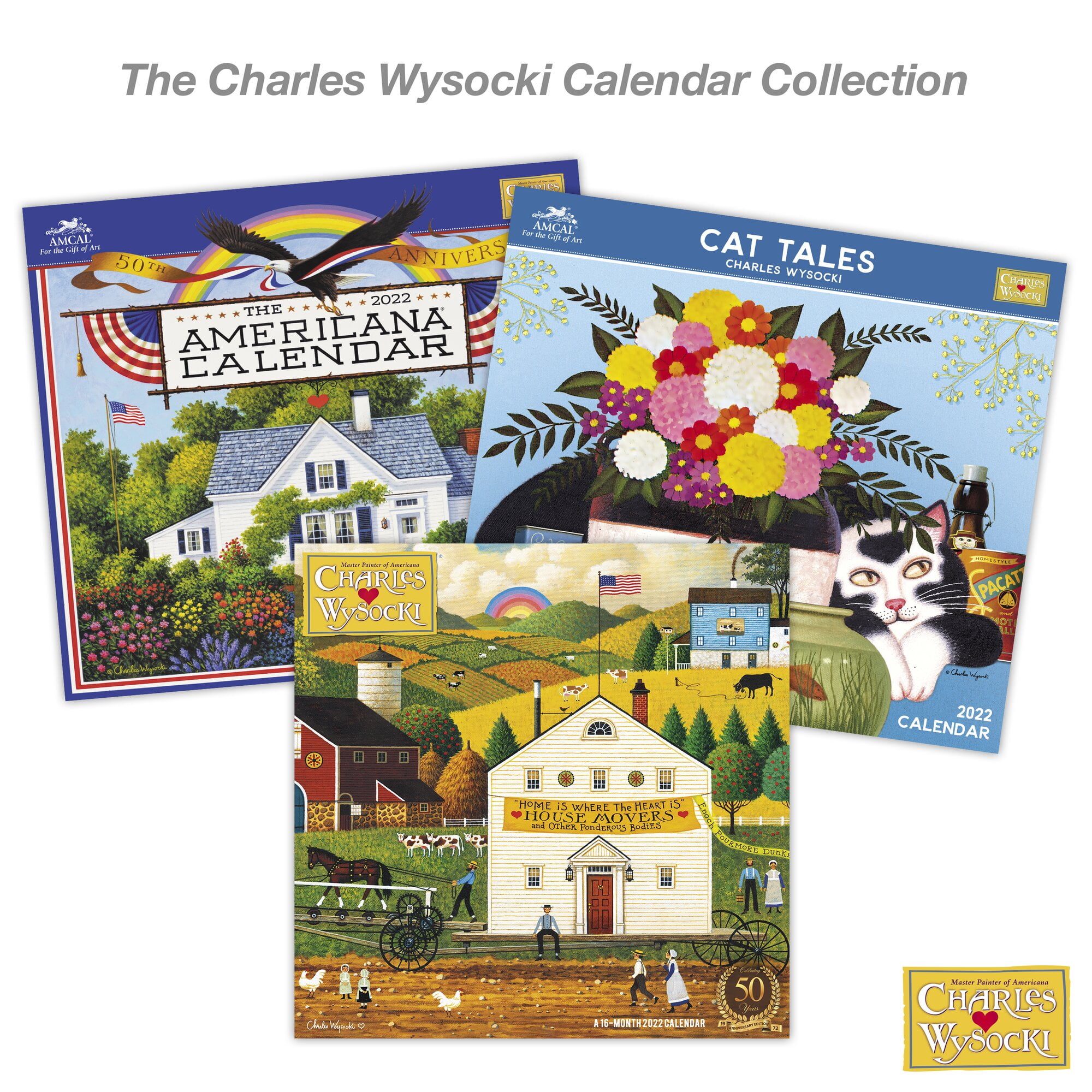 Charles Wysocki Cat Tales 2022 Monthly Wall Calendar 13 12 X 12 - Wall Calendars - Walmart.com