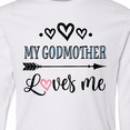 thumbnail image 4 of Inktastic My Godmother Loves Me Godchild Long Sleeve Youth T-Shirt, 4 of 5