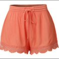 thumbnail image 4 of Summer soft solid color lace shorts for women, 4 of 5