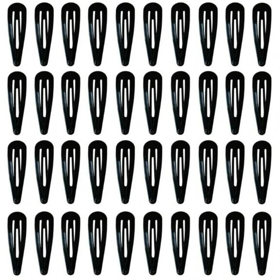50Pcs Snap Hair Clips Candy Color Glossy 2 Inches No Slip Metal Hair Pins Clips Barrettes Accessories for Baby Girls Toddlers
