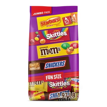 M&M's, Snickers, Skittles & Starburst Jumbo Bag, 31.59 oz