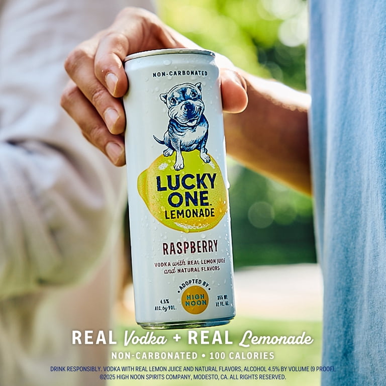 Lucky One Raspberry Vodka Lemonade, 4 Pack, 12 fl oz Single Serve