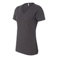 thumbnail image 2 of Ladies' Relaxed Jersey V-Neck T-Shirt - DRK GREY HEATHER - L, 2 of 5