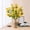 Yellow, variant on Artificial Lilac Flower Decoration for Home Silk Flower Ornaments - Lifelike Plastic Fake Flowers with 3 Buds per Stems - Faux Floral for Outdoor Porch Garden Landscape Decoration