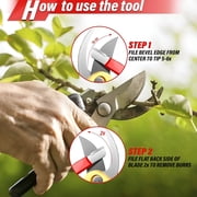 EXLEAF 2026 New Diamond Coated Sharpening Stone, Efficient Blade Sharpener, Sturdy Multi-Purpose Metal Sharpening Stones for Scissors, Knives, Garden Tools, Ergonomic Grip for Comfortable Use