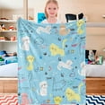 thumbnail image 5 of Kainsy Cat Fleece Throw Blanket for Women Toddler Cat Gifts Idea for Cat Lovers Cute Cat Meow Print Blankets for Kids Soft Flannel Fleece Blanket for Couch Lightweight All Season(40"x50"), 5 of 8
