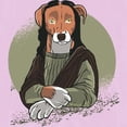 thumbnail image 3 of CafePress - Mona Lisa Dog T Shirt - Women's Nightshirt, 3 of 4