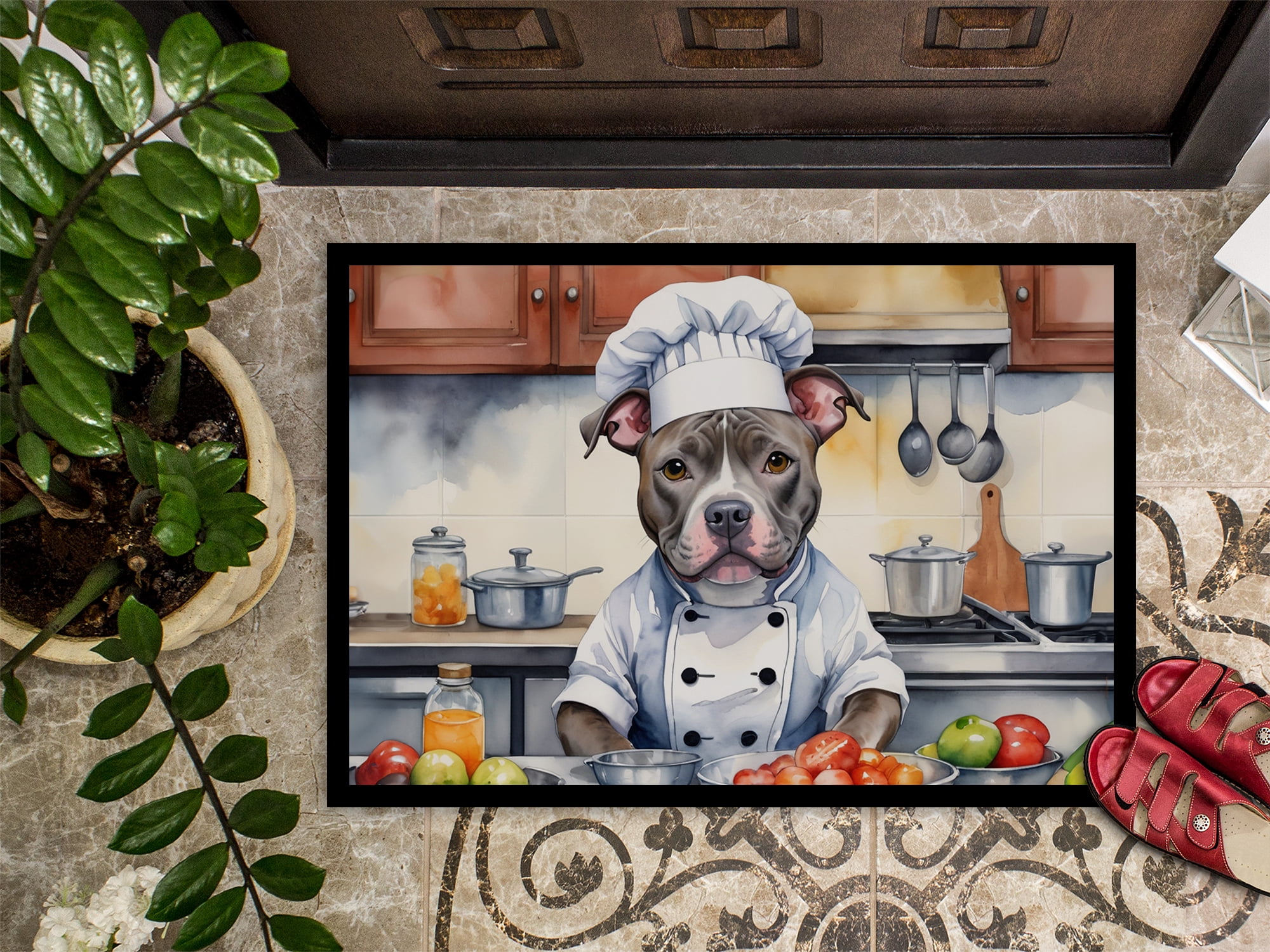 Yorkie Yorkshire Terrier The Chef Doormat