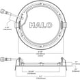 thumbnail image 4 of Halo HLB6099301EMWR HLB6 3000K Color Temperature New Construction or Remodel Canless Recessed Integrated LED Kit, 6 in, White, 4 of 9