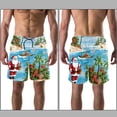 thumbnail image 3 of luoweisi Men's Beach Shorts Quick Dry Swim Trunks with Mesh Lining Beach Santa Claus M, 3 of 5