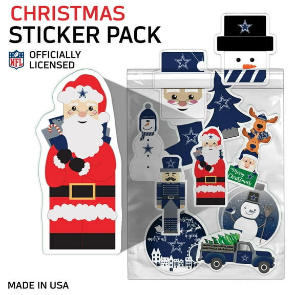 Dallas Cowboys  Holiday Sticker Set