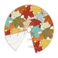 thumbnail image 3 of Kll Fall Maple Leaves Christmas Tree Skirt 48",Party Decorations Farmhouse For Christmas Decorations Holiday Party, 3 of 8